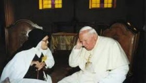 Giovanni Paolo II e Suor Lucia